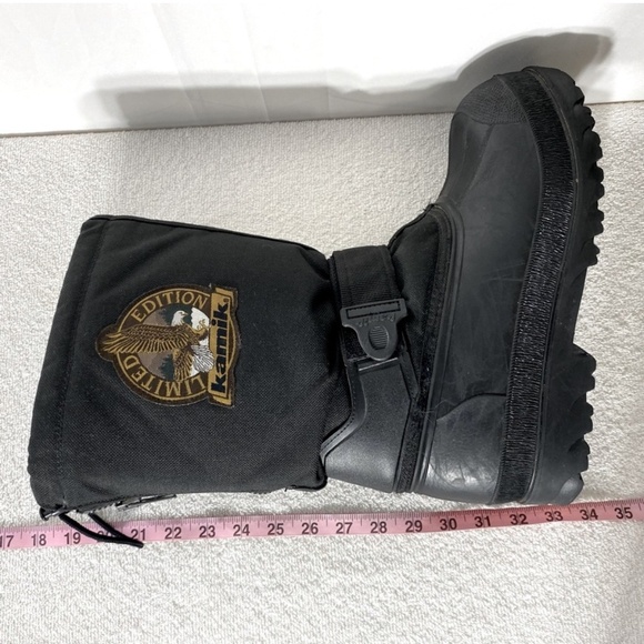 Vintage Kamik Black Limited Edition Embroidered Insulated Winter Boots 9 - Picture 13 of 13